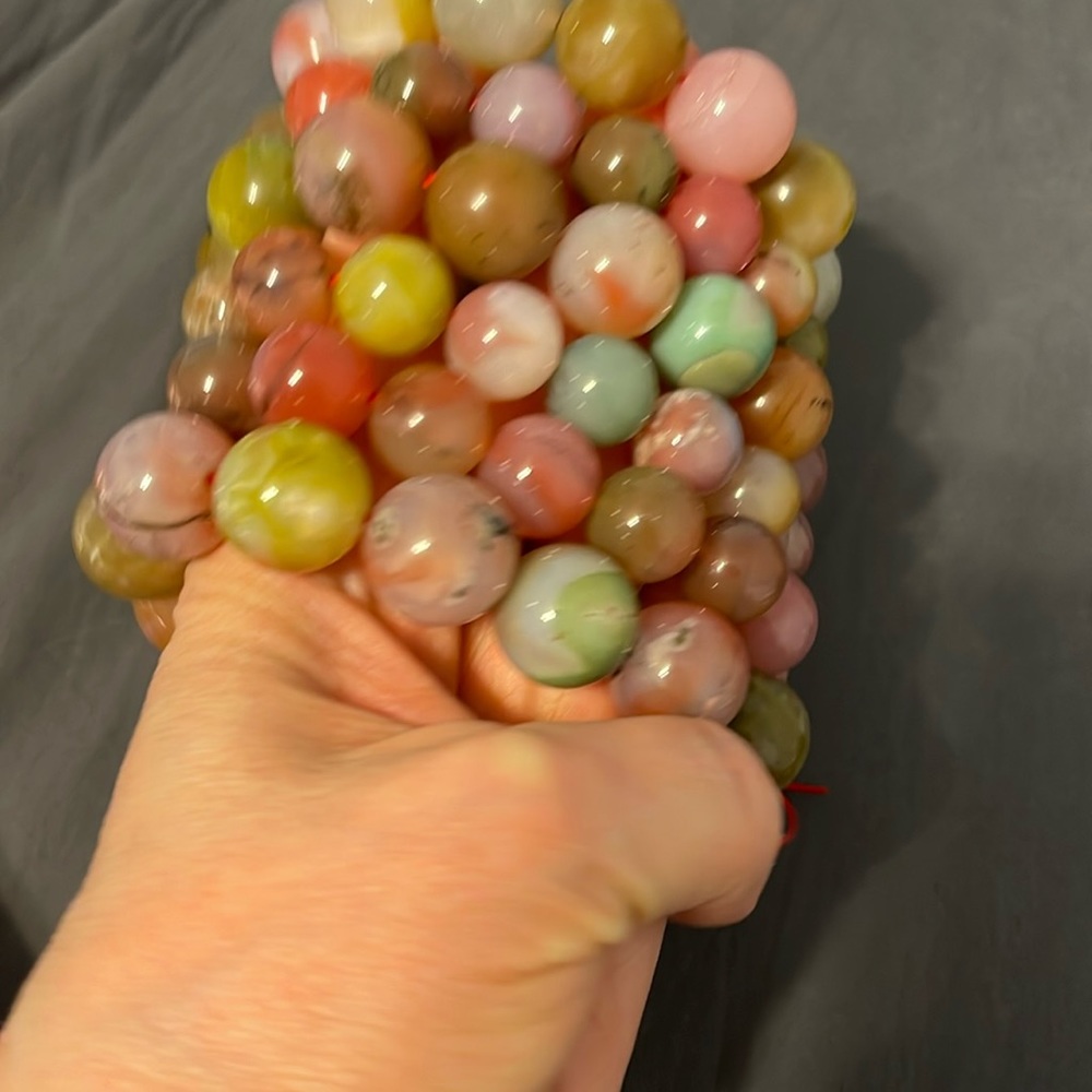 Watermelon Tourmaline bracelets..